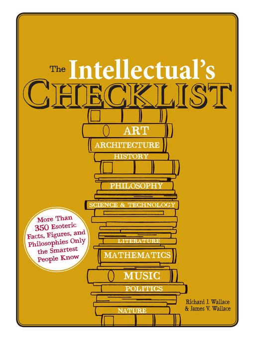 Title details for The Intellectual's Checklist by Richard J. Wallace - Available